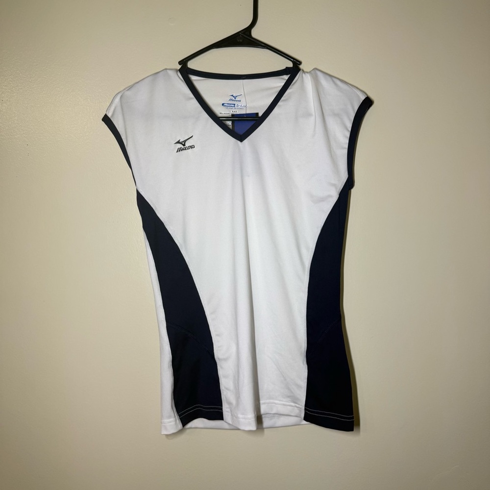 Mizuno‎ Women's White and Black Volleyball Shirt